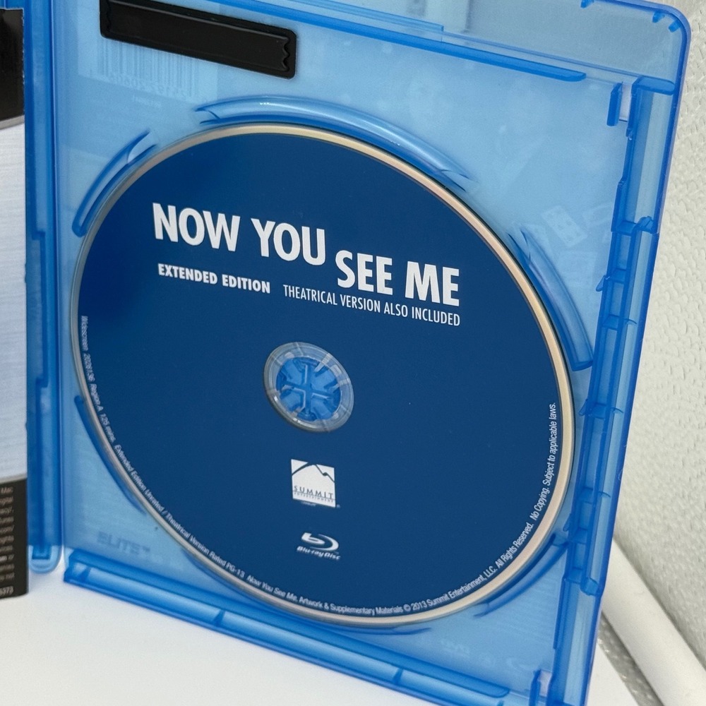Now You See Me Blu-ray DVD Extended Edition with Slipcover Heist Thriller Movie - Picture 4 of 5